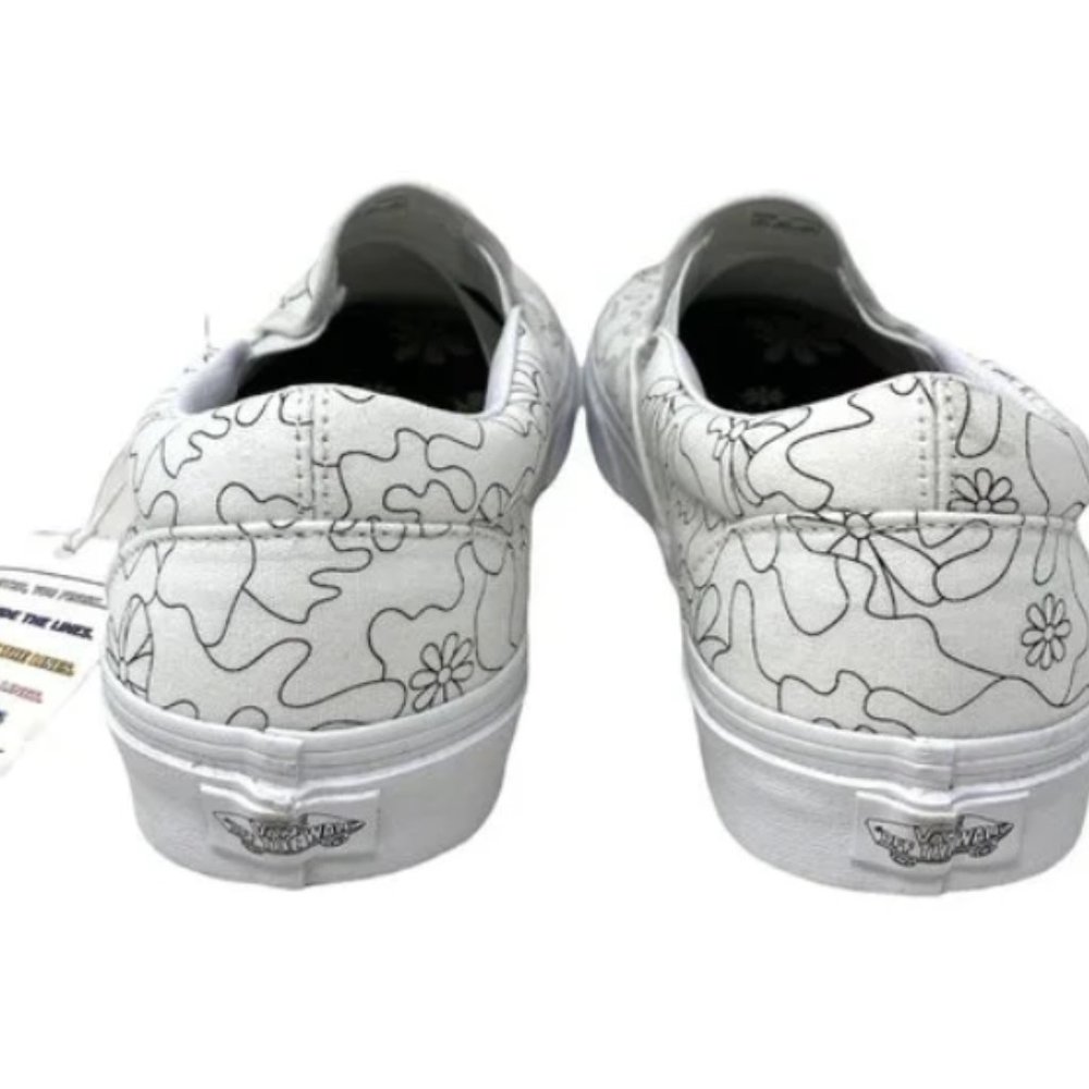 Vans Classic Slip ON Camo Daisy SB Casual White Shoes Men's Size VN0A33TB9HZ - Picture 6 of 10